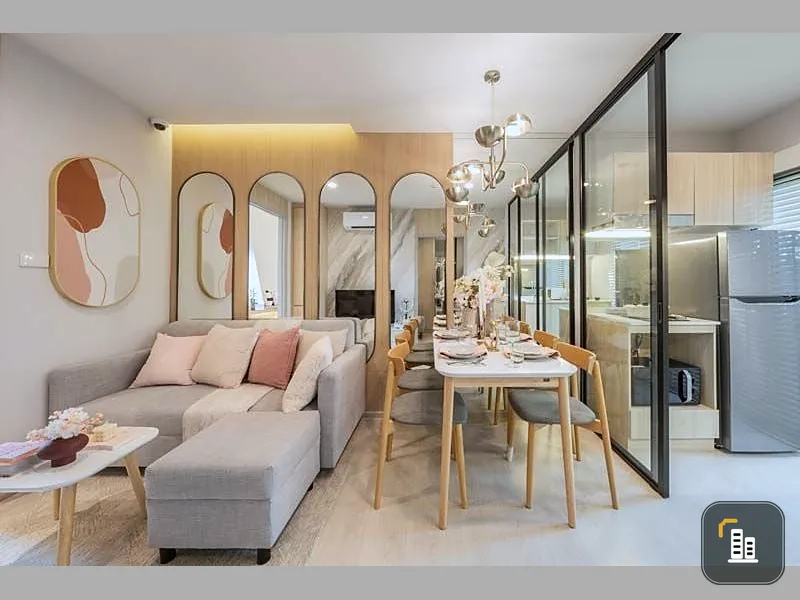 Down payment for sale, New Connex Condo, Don Mueang, 9th floor, no buildings blocking it, beautiful view, balcony on the north side, good price, buy n