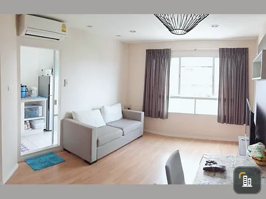 For rent: Lumpini Ville Condo Ramkhamhaeng 60/2, 2 bedrooms, 2 bathrooms, decorated, ready to move in. Book now.