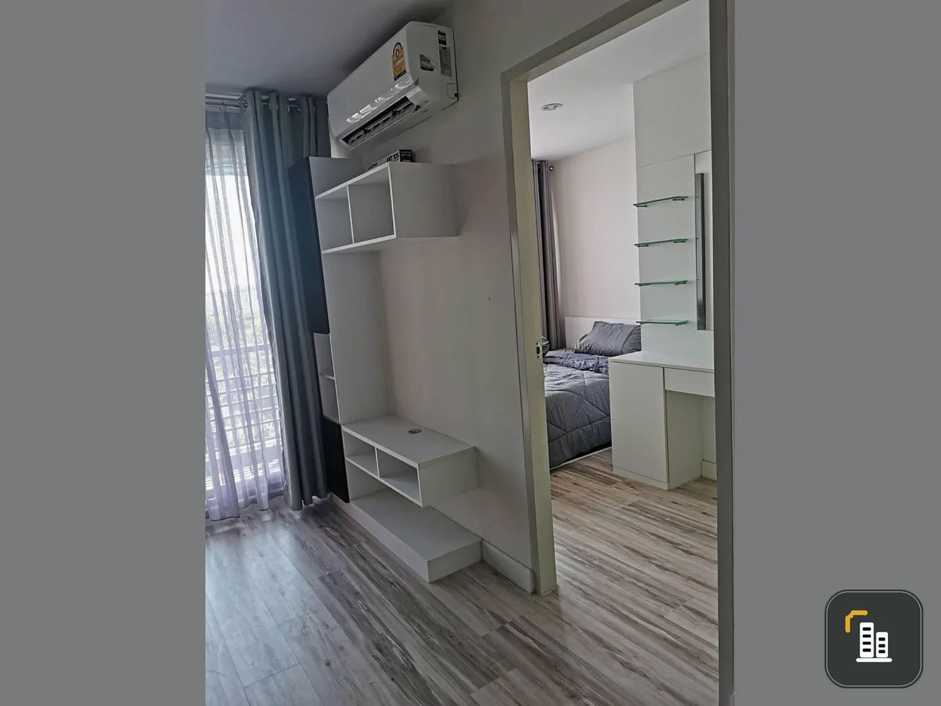 Condo for sale, Sammakorn Condo, Sine Condominium, decorated with full furniture.
