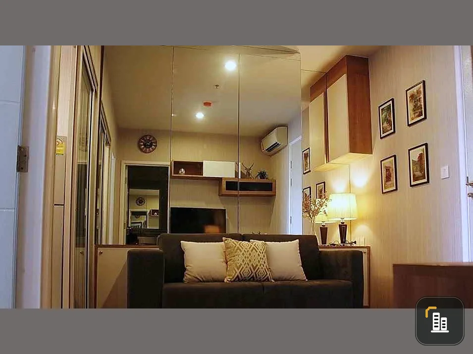 For sale: Centric Tiwanon Station, 25th floor, open view, very good atmosphere. Install wallpaper throughout the room. Hurry and reserve it quickly.