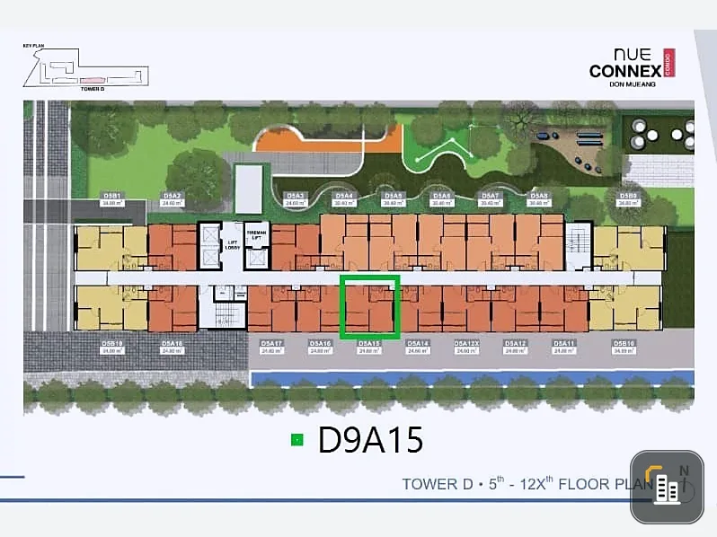 Selling down payment New Connex Condo Don Mueang, good project, nice location. If interested, hurry and reserve now. Don't wait. Hurry.