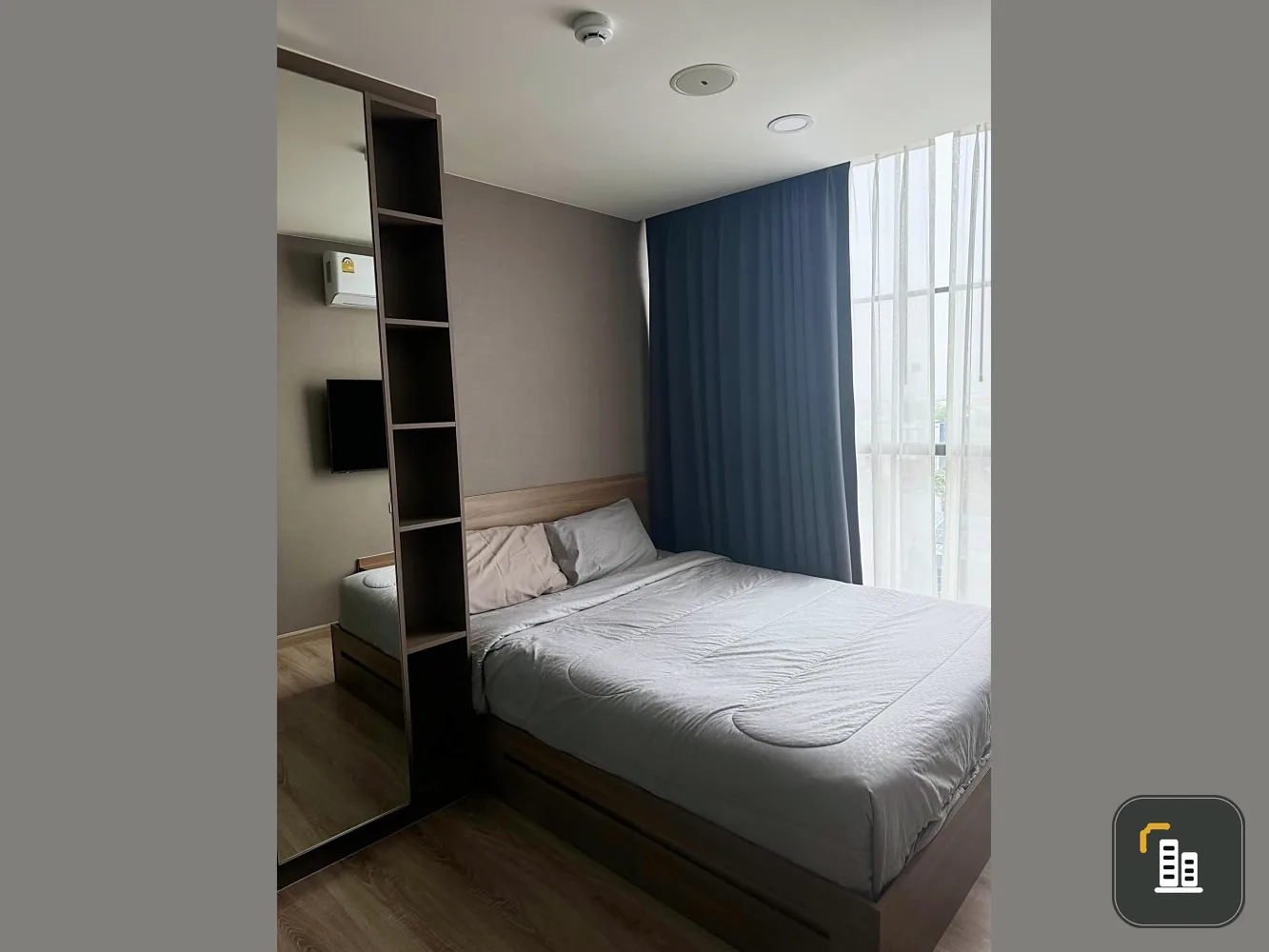 Condo for rent, The Cube Loft Nuanchan, fully furnished and electrical appliances. Ready to move in now.