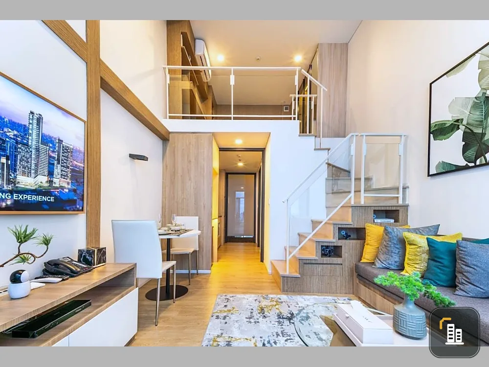 Sell ​​down payment!! Condo Landmark at MRT Station, Loft room, Building B, 19th floor, hurry and book now, don't wait!!