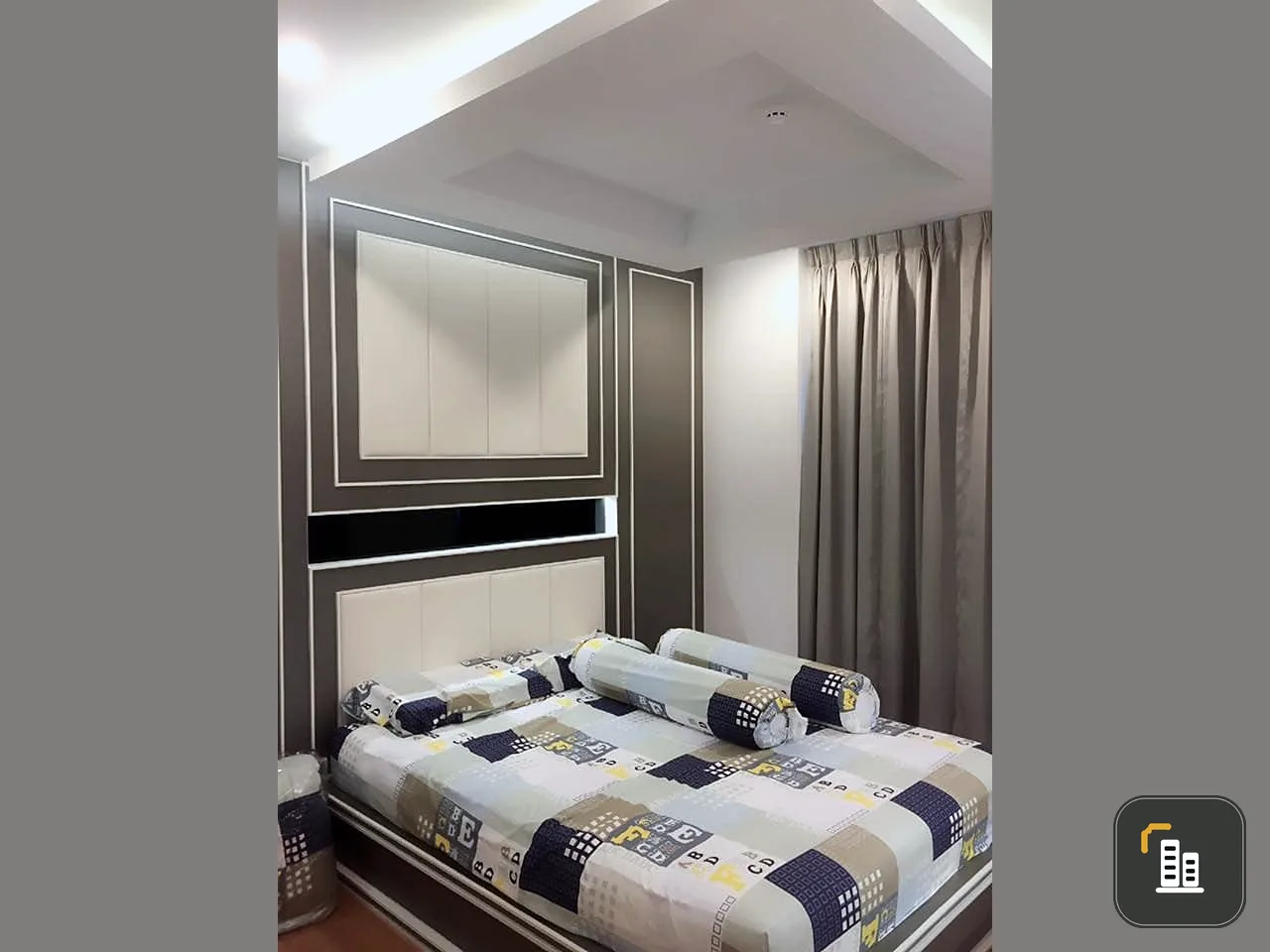Condo for rent, Supalai Wellington, white room, comfortable to the eyes, spacious. Plus lots of electrical appliances. Hurry and reserve now.