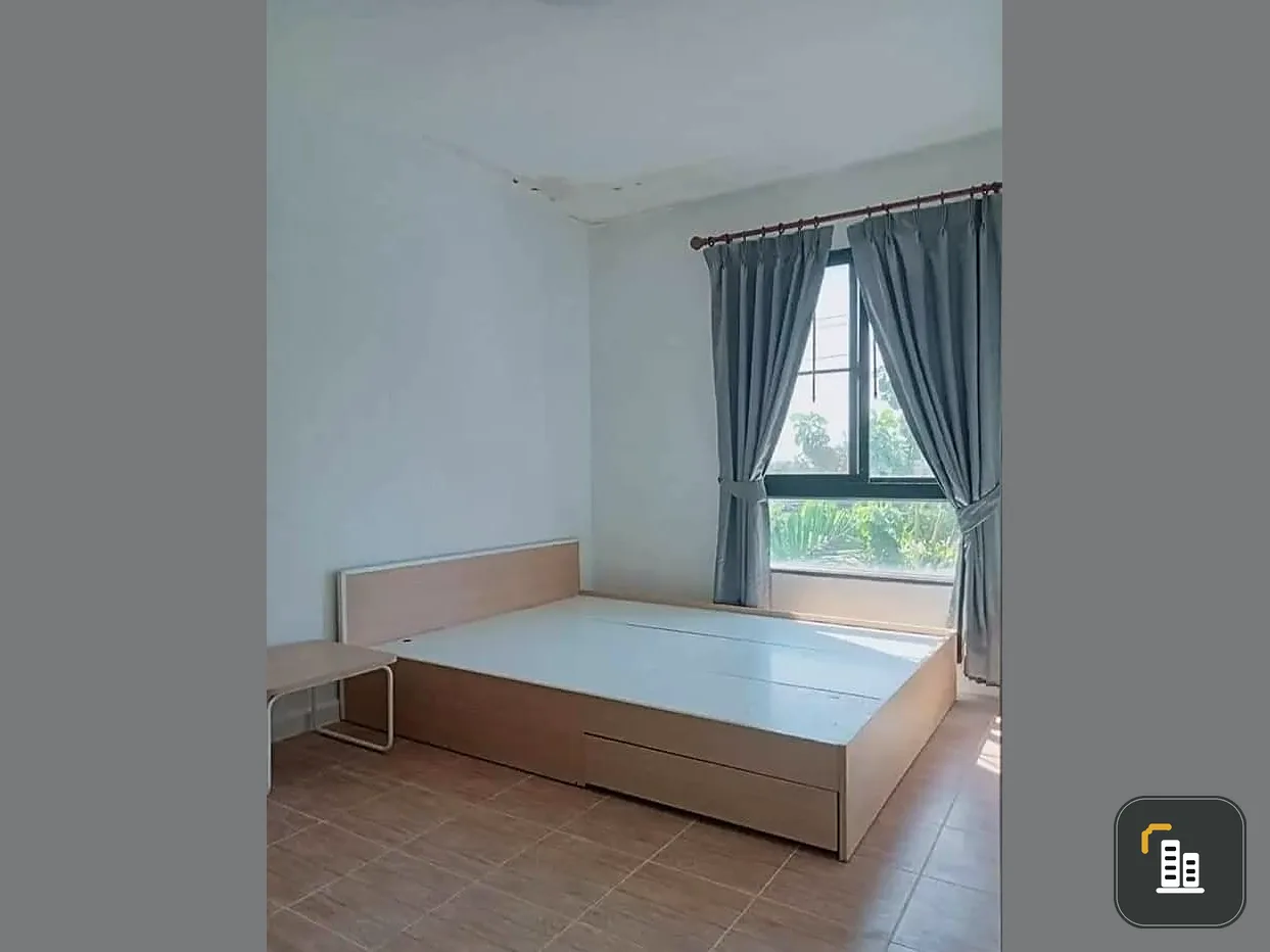 For sale, for rent, I Condo Ngamwongwan, very spacious room. White is pleasing to the eye. With built-in kitchen Book now, don't wait.