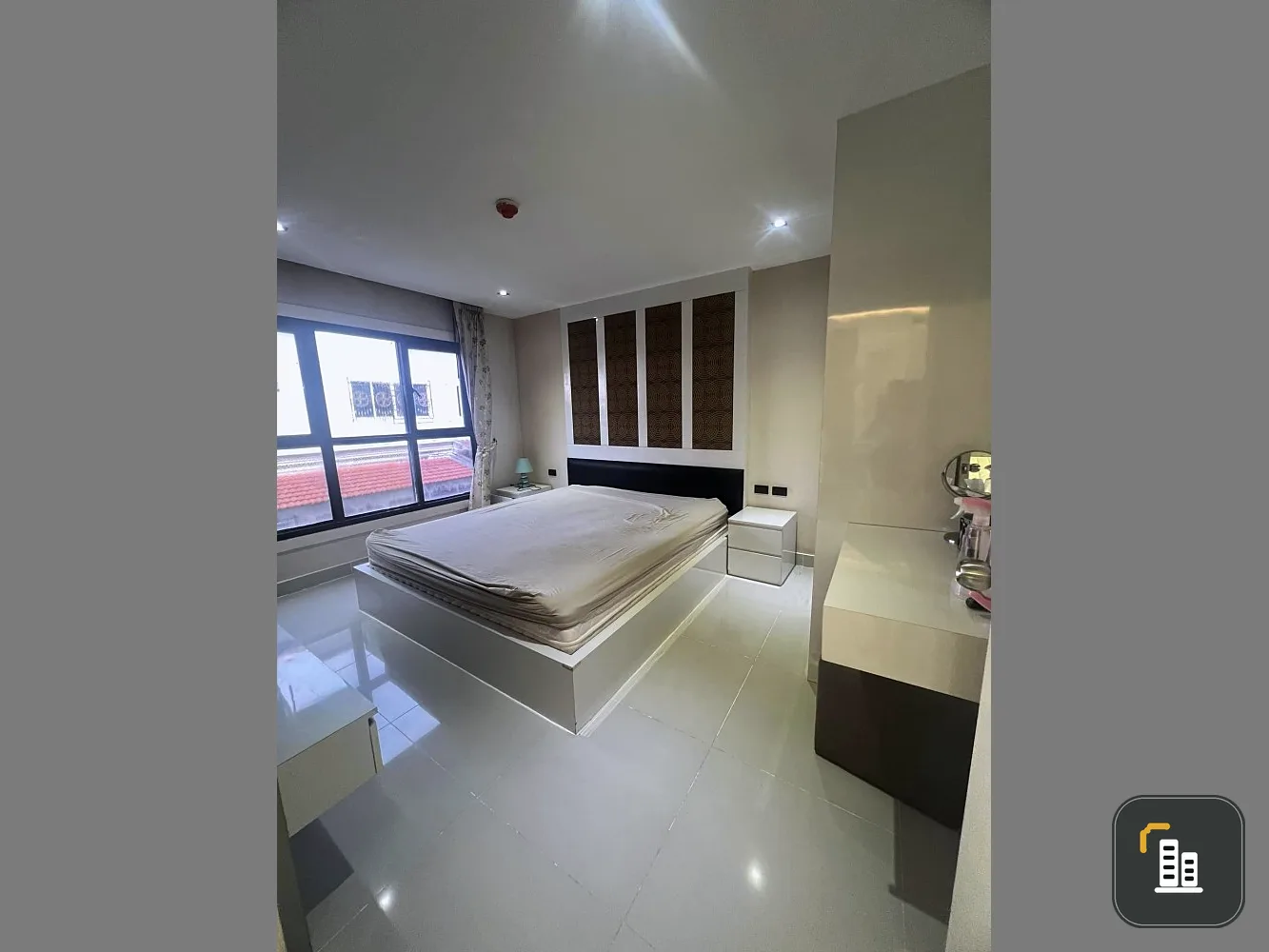 For rent: The Blue Residence (Jomtien), spacious room, separate, fully furnished, ready to move in, good price, book now.