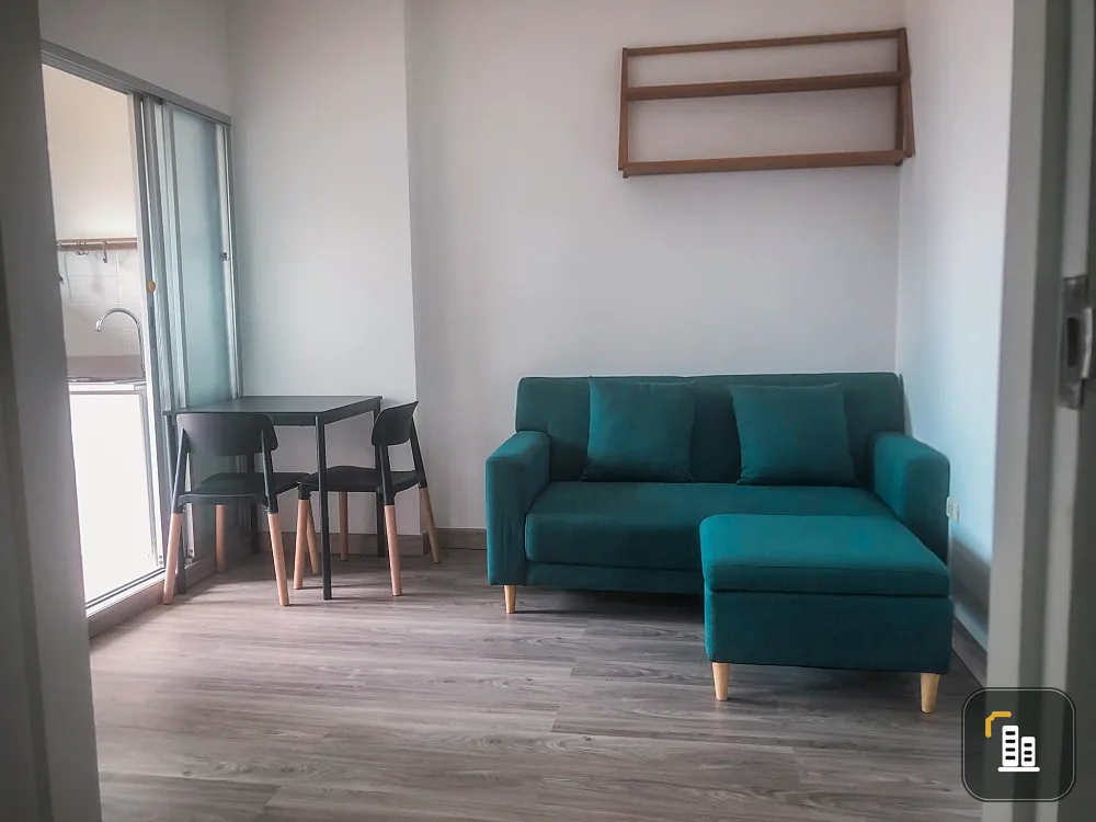 For rent, U Delight Rattanathibet, 10th floor, very good atmosphere, comes with a large built-in bed, very comfortable to sleep, urgent.
