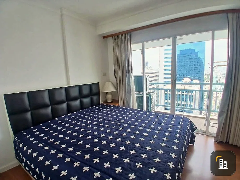 For rent: Grand Park View Asoke, 25th floor, highest, clear view. Ready to decorate with complete functions. Finished in one place, book now.