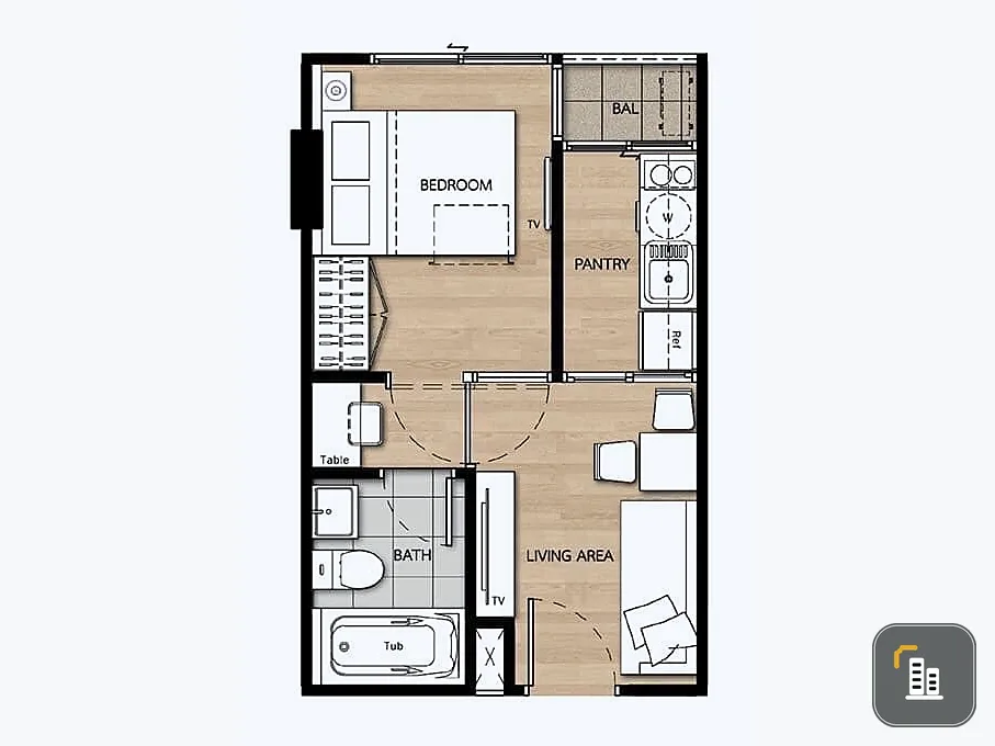 Condo for sale, Pause Sukhumvit 103, white room, comfortable to the eyes, comes with complete facilities, hurry to reserve, be the owner.