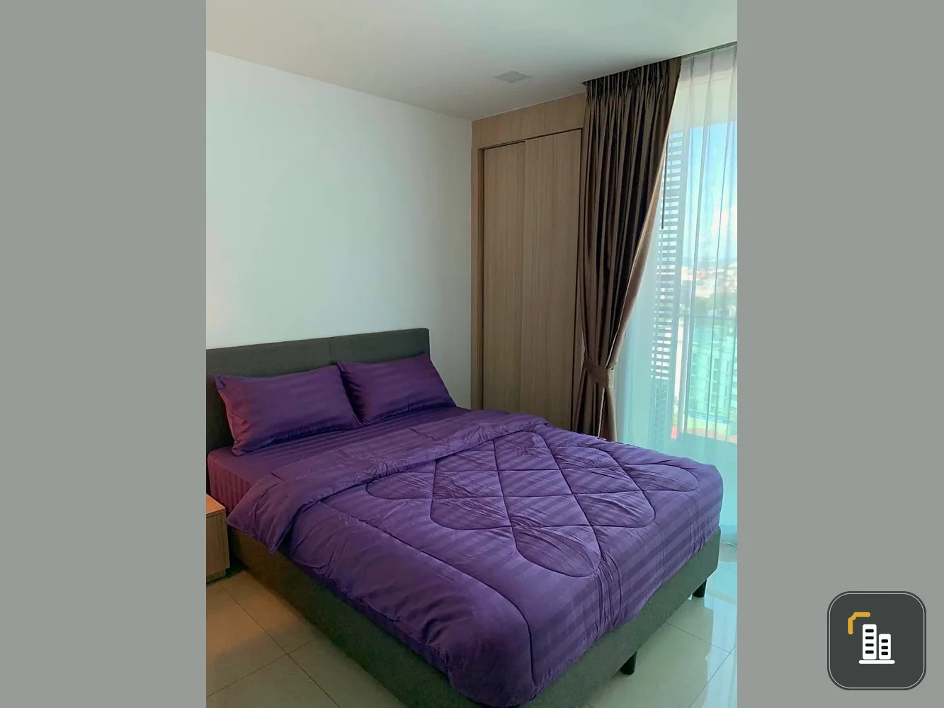 For rent: City Garden Tower (South Pattaya), great city view. Light tone room When you look at it, it's easy on your eyes and you feel at ease.