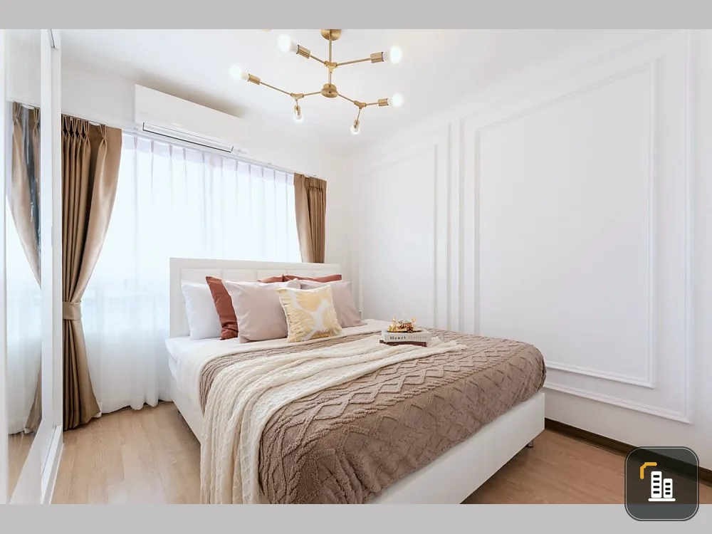 For sale: Lumpini Ville Ramintra-Lak Si, 10th floor, fully furnished room. Beautiful, minimalist style It's so nice, don't miss it.