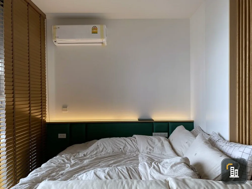 Urgent sale!! Condo Maru Lat Phrao 15, 15th floor, beautiful room decorated in Muji style, never rented out, ready to move in, book now!!