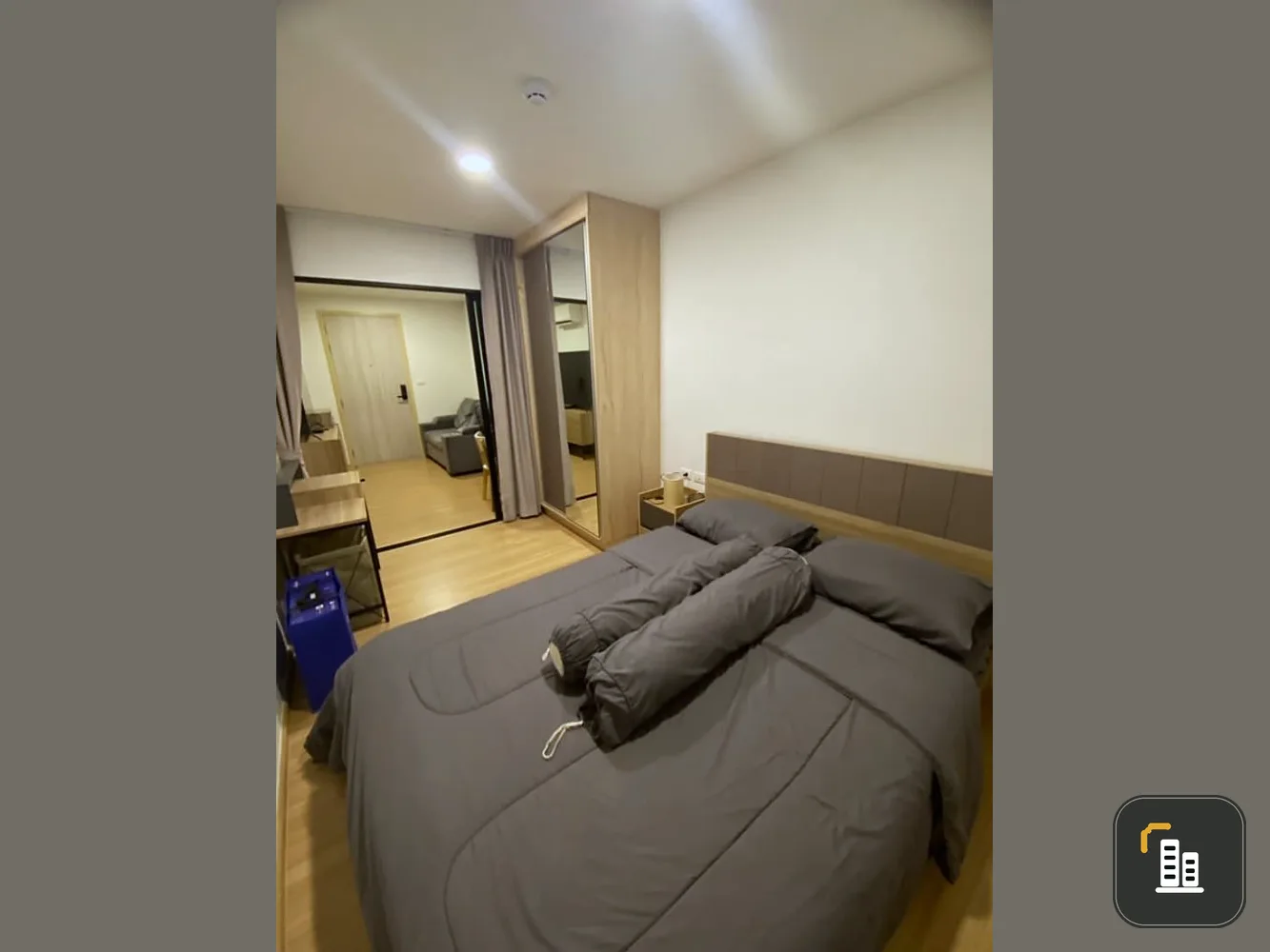 For sale: Chewathai Hallmark Lat Phrao-Chokchai 4, bright and comfortable room, fully furnished, ready for you to move in, reserve now.