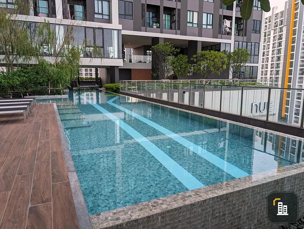 For sale New Noble Srinakarin-La Salle. Spacious room Convenient travel, very nice place to stay. Hurry and reserve now. It's very worthwhile.