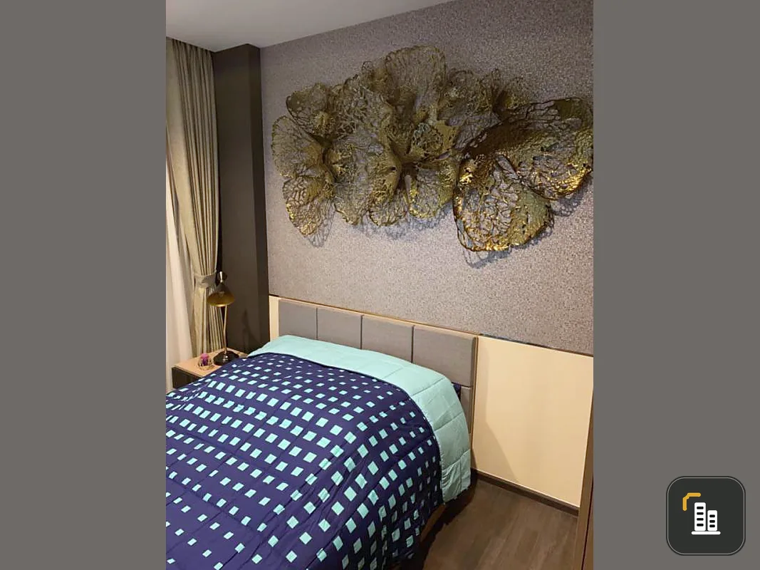 Wow, for sale, for rent, condo The Line Asoke-Ratchada, built-in throughout the room, excellent wall decoration, very luxurious, everyone likes it.