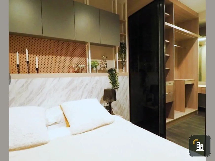 For rent, The Line Asoke-Ratchada, decorated like a model room by professional interior, appealing to modern city people.