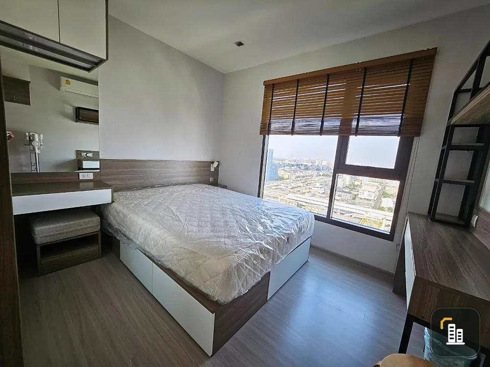 For sale, for rent, Life Sukhumvit 62, 23rd floor, highest, open view, very beautiful. The entire room is decorated with built-ins. Must reserve now.