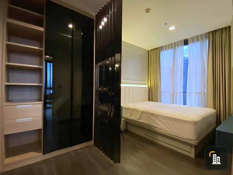 For Sale The Line Asoke-Ratchada Fully furnished with built-in furniture Complete with a good room, be quick before you miss it.