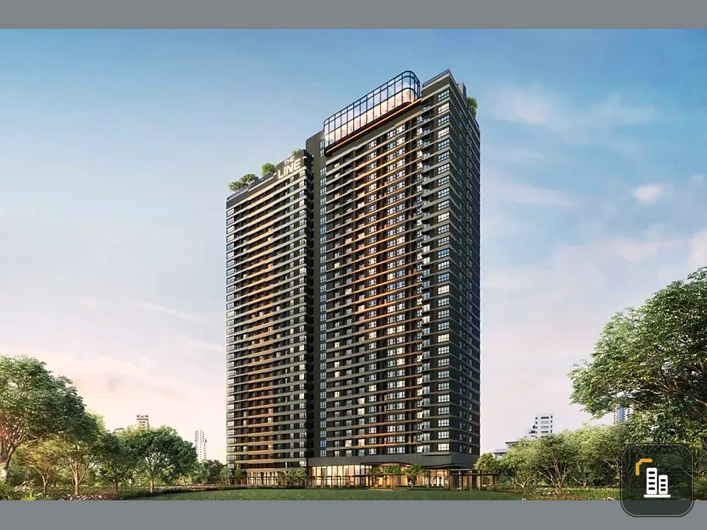 Sell ​​down payment The Line Vibe, garden view, 7th floor, quiet, near BTS Lat Phrao Intersection, buy now.