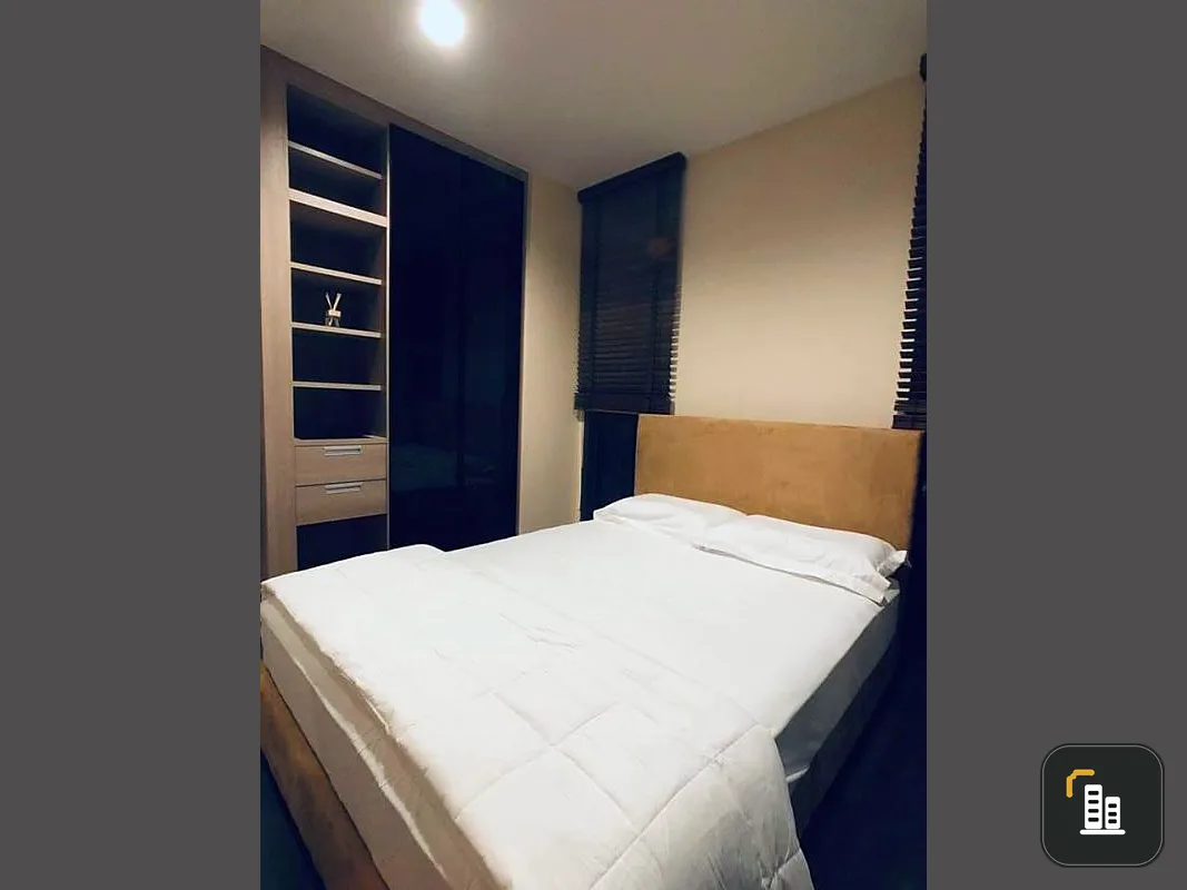 Condo for rent, the line asoke ratchada, corner room, fully furnished, ready to move in, garden view, good atmosphere, not strong price