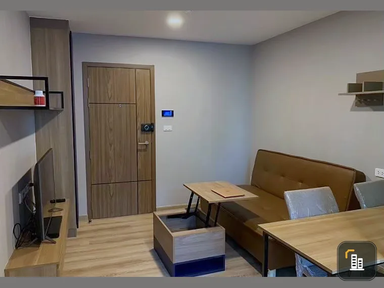 For sale, for rent, The Cube Loft Nuanchan, room facing north, the sun doesn't shine, cool and comfortable, decorated very nice, hurry and grab it.