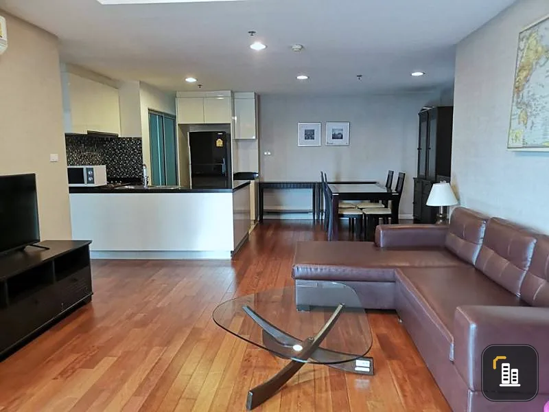 For Rent Belle Grand Rama 9 The room is very spacious. luxury Drink black with a beautiful view. Don't miss it.