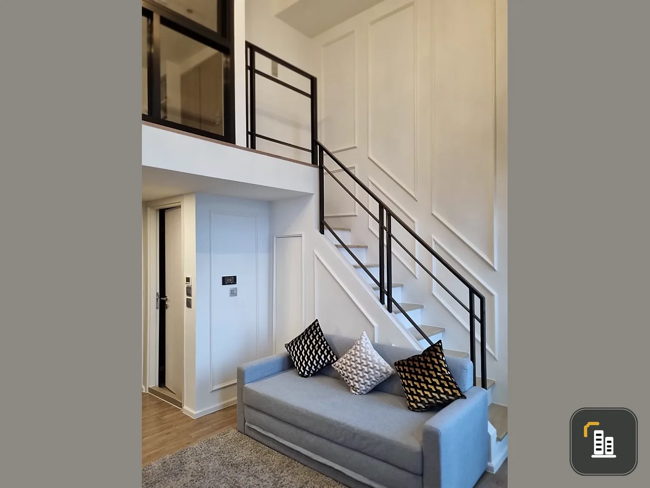 Condo for rent, Modiz Sukhumvit 50, duplex room, spacious, beautifully decorated, nice to live in, plus a very beautiful view, hurry and book now.