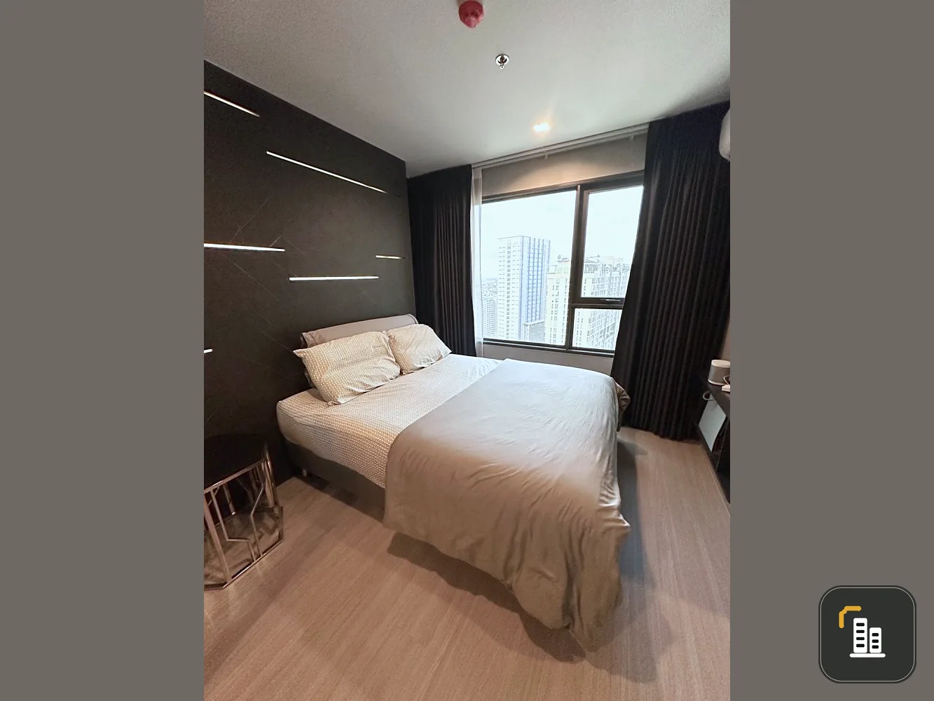 For sale: Life Ladprao, 35th floor, Building A, beautiful room, fully furnished. Let me tell you, it's very livable. If interested, hurry and reserve
