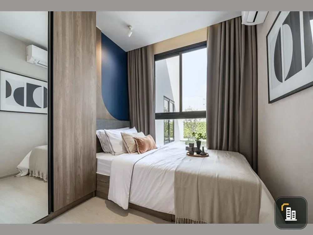 Selling down payment New Core Khu Khot Station, 2 bedrooms, 4th floor, garden view. If interested in being an owner, hurry and reserve now.