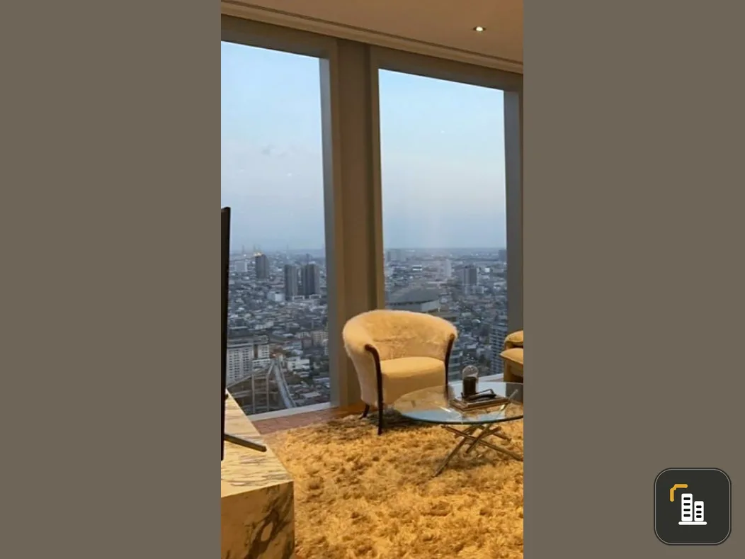 Condo for sale, The Ritz-Carlton Residences, Bangkok, decorated room, ready to move in Complete in one place. Book now.