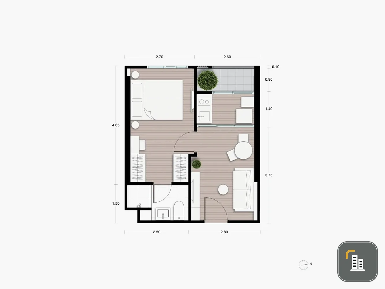 For sale: Noble New District Arnine, open view, unblocked view. Plus complete furniture. Interested in becoming an owner? Reserve now.
