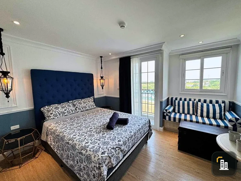For sale, for rent, Seven Seas Code The Azur (Jomtien), studio room, beautifully decorated, ready to move in, city view, book now