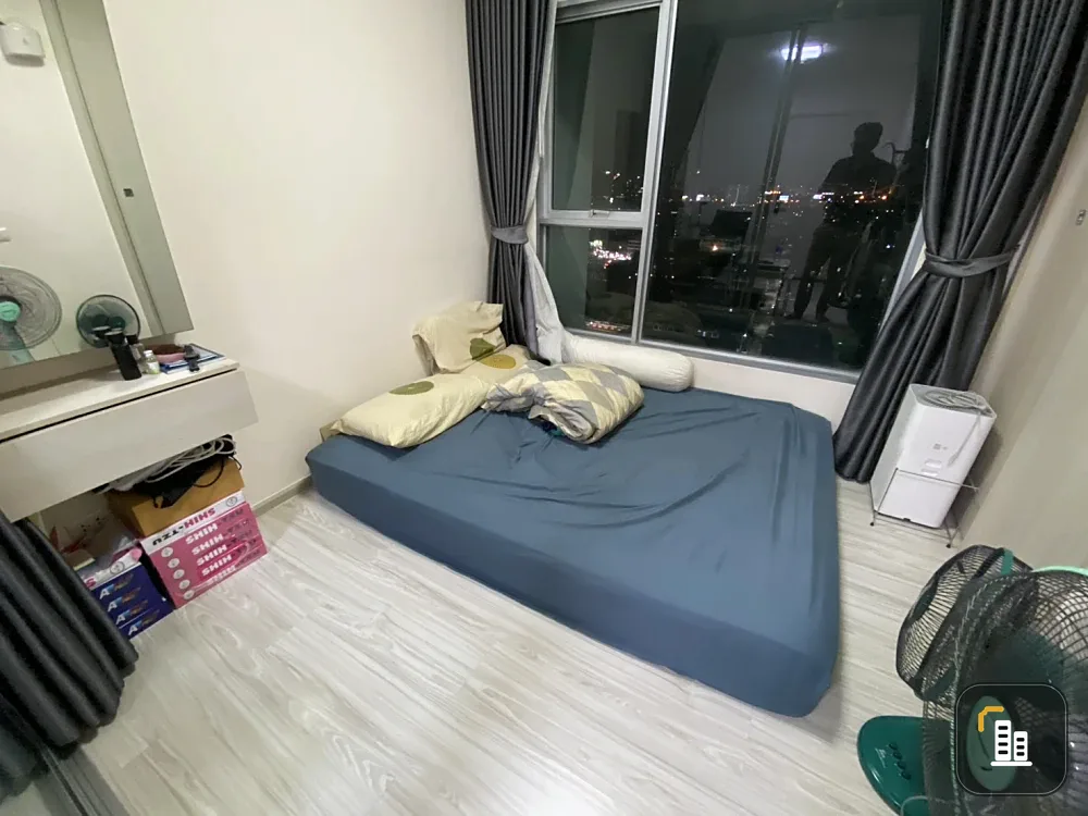 For sale: Aspire Rattanathibet 2, beautiful city view, no buildings blocking it, complete with furniture and electrical appliances, very worth booking
