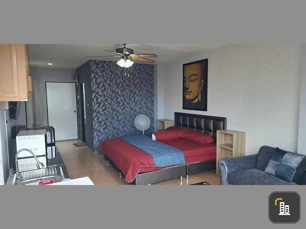 For rent, sea view Jomtien Condominium 1-8 (Jomtien) with awesome wallpaper. Fully furnished as shown in the picture. Urgent.