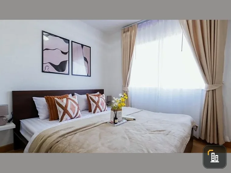 Urgent sale, Smart Condo Rama 2, decorated room, ready to move in, white tone, pleasing to the eye, affordable price, book now.