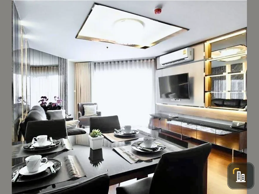 Urgent rent, Belle Grand Rama 9, duplex room, 2 floors, complete electrical appliances Free internet, hurry up, hurry up