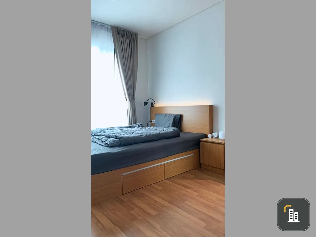 Condo for sale, Lumpini Place Ratchada-Sathu, 28th floor, room decorated simply. The atmosphere is very good. Buy now, very worthwhile.
