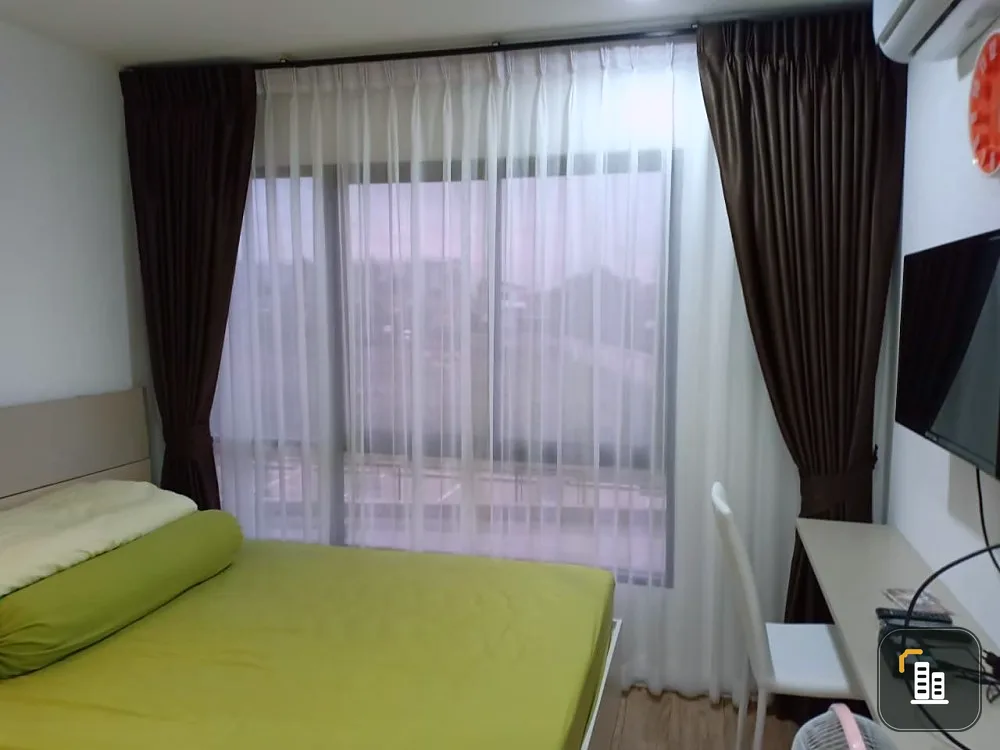 Condo for sale, The Midd, 2nd floor, not high, rooms divided into proportions. The room is not hot either. The view is open and comfortable. Not booki