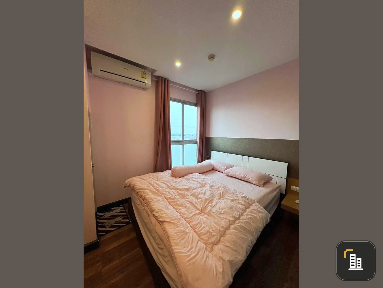 Condo for sale, A Space Me Bangna, 11th floor, colorful room. Decorated beautifully and pleasantly. With built-in furniture Not booking is missing out