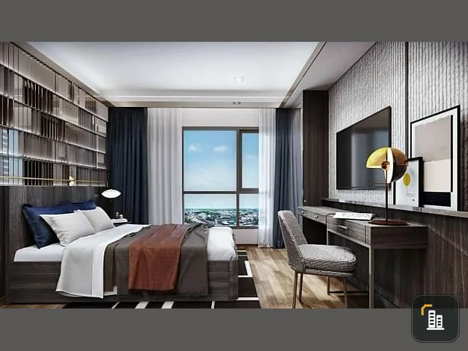 Condo down payment for sale, Metris District Lat Phrao, high floor, comes with a wow price that you can't miss.