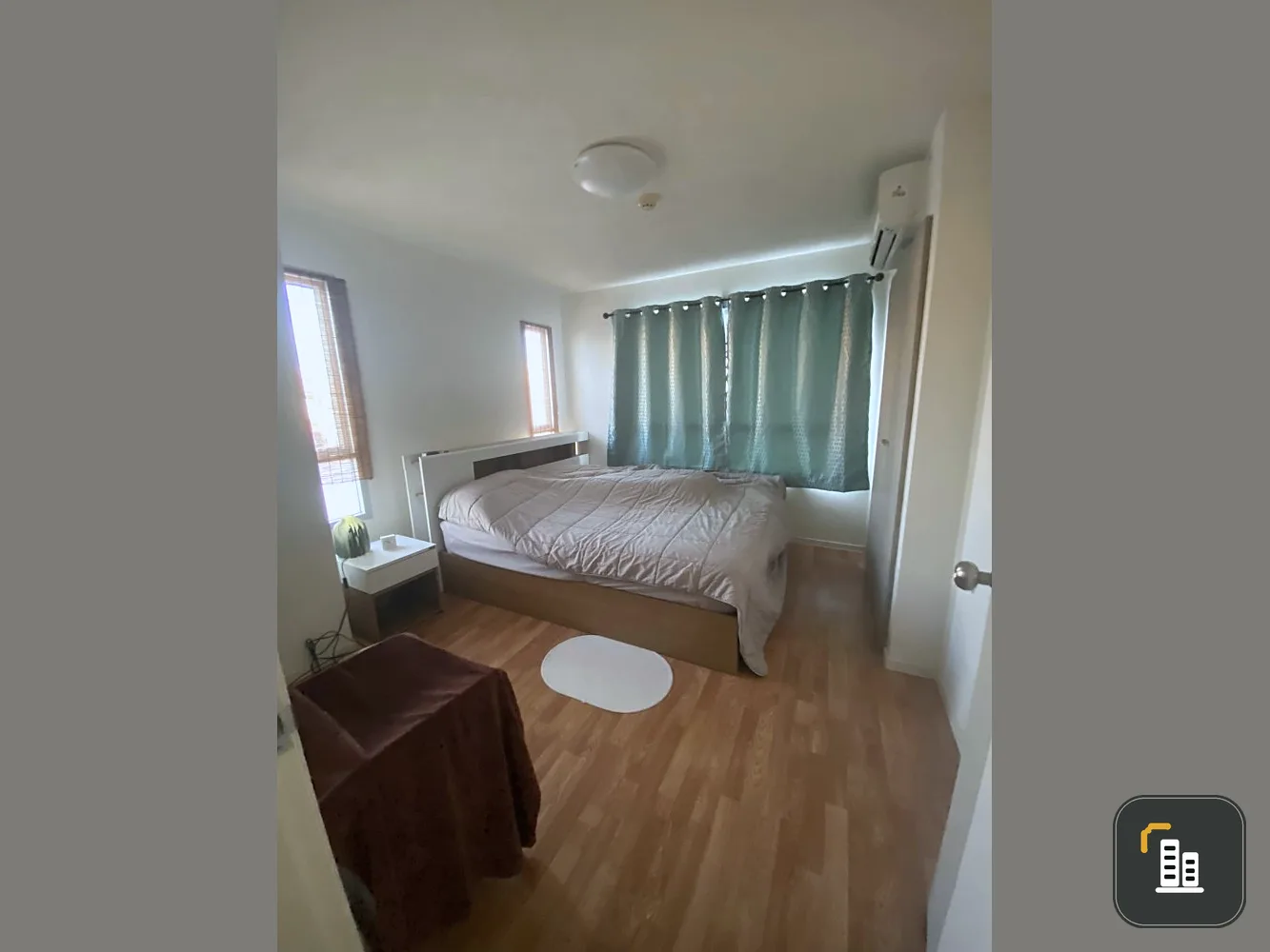 For sale: Lumpini Ville On Nut - Lat Krabang, 2 rooms on the edge, very quiet. The big bed was comfortable. Just come and move in.