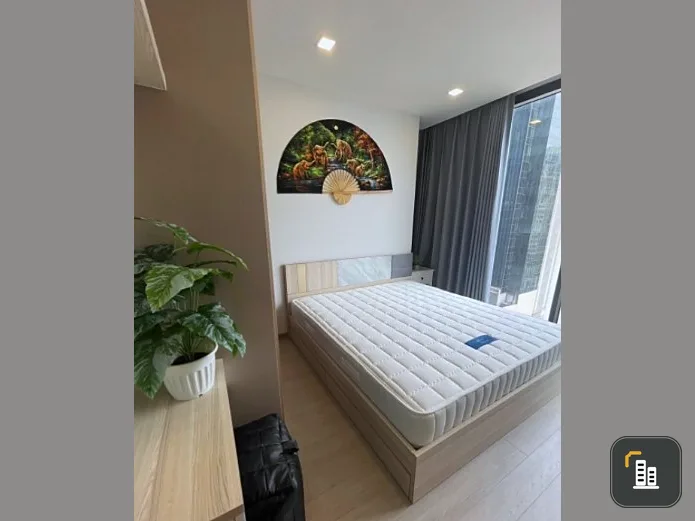 For rent, One Nine Five Asoke-Rama 9, 17th floor, complete with furniture and electrical appliances. Book now, don't miss it.