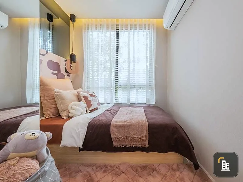 Selling down payment New Connex Condo Don Mueang, 2 bedrooms, 6th floor, corner room. If interested in being an owner, hurry and reserve now.