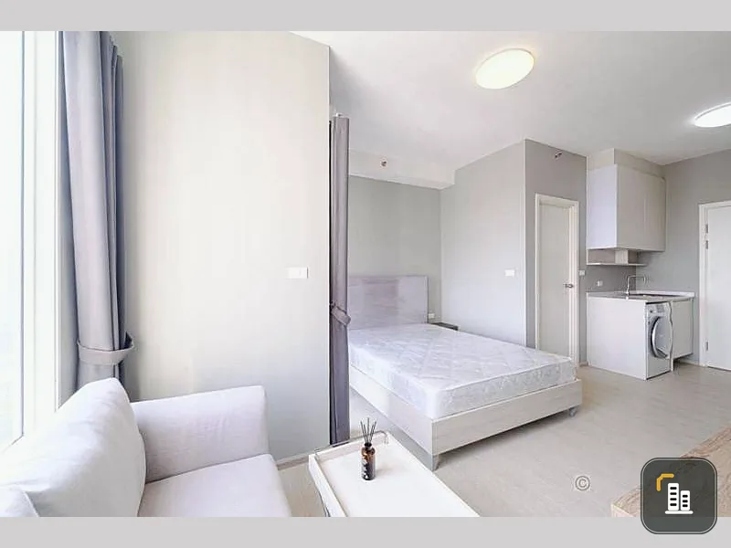 Urgent sale, Chapter One Eco Ratchada-Huai Khwang, studio room, 5th floor, not high, comes with a low price, hurry and buy now.