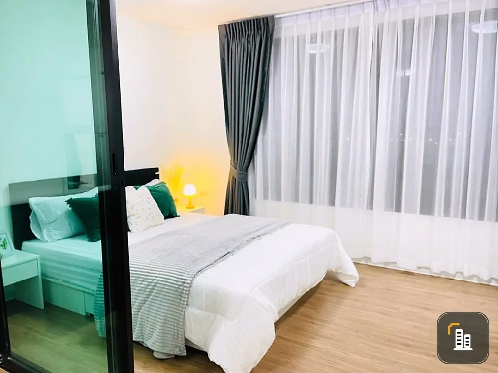 For rent, I Condo Salaya Phase 2, 8th floor, Building D, beautiful room, fully furnished, ready to move in. If interested, hurry and reserve now.