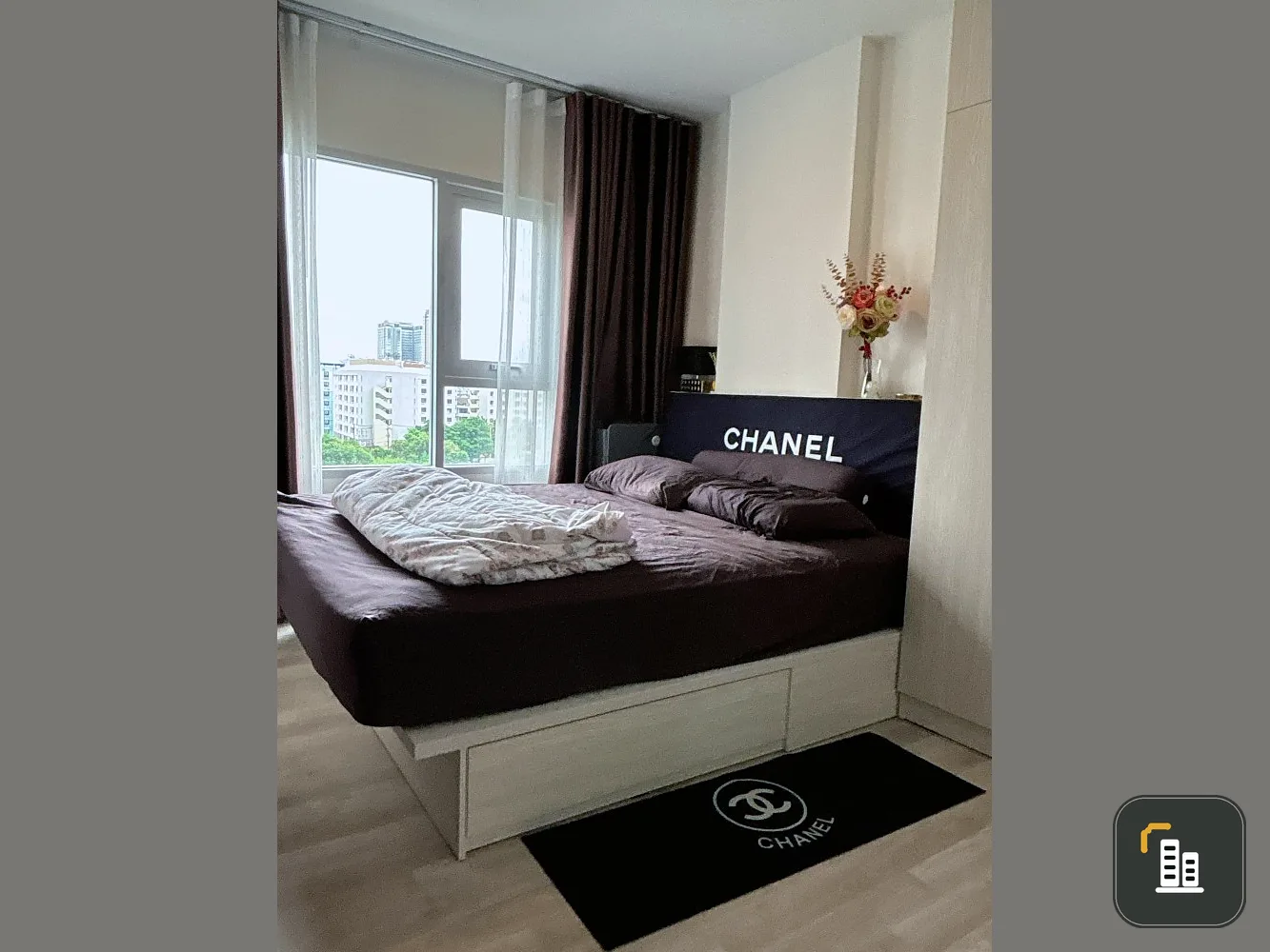 For rent, Niche Mono Ramkhamhaeng, in a cool, comfortable room, with great built-in furniture. Hurry and reserve now.