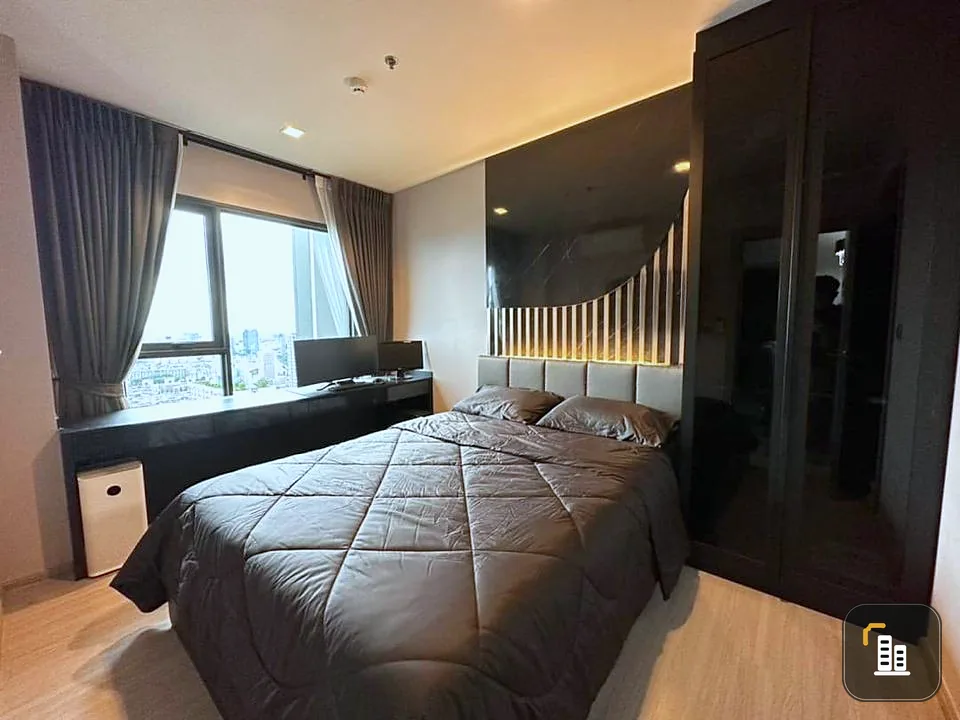Condo for rent, Life Asoke-Rama 9, high floor, corner room, very beautifully decorated, has privacy. You can just come and stay.