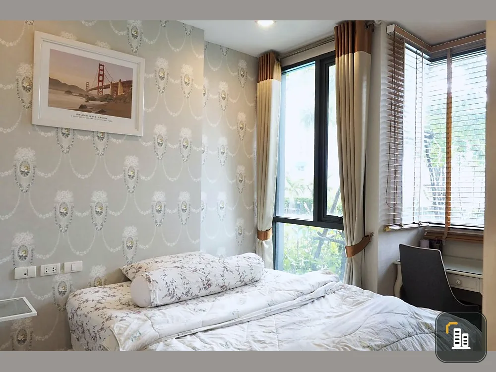 Condo for rent, Q House Sukhumvit 79, spacious room, beautifully decorated, looks good, stylish, comes with many electrical appliances, hurry and book