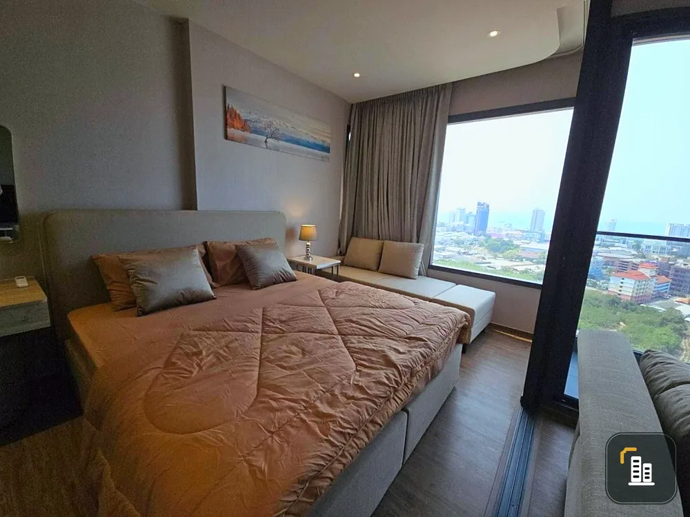 For sale, for rent, Condo One Pattaya (North Pattaya), studio room, beautiful, nice to live in, great view, if you don't book, you'll really miss out.