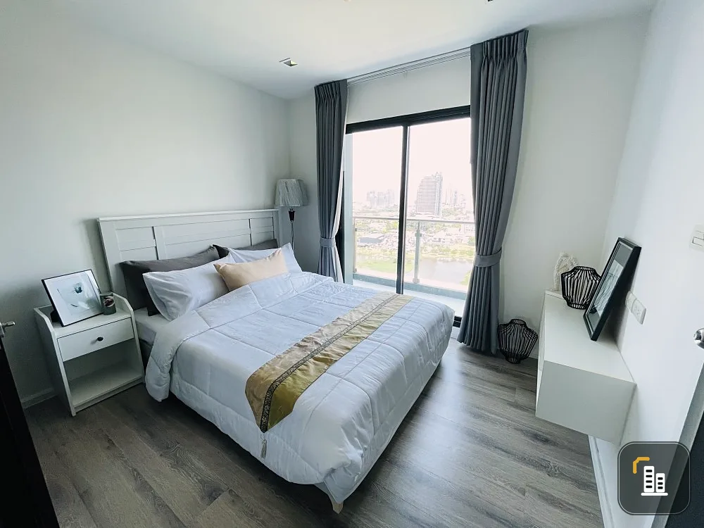 Condo for sale, Knightsbridge Sukhumvit 107, corner room with privacy. Fully furnished and electrical appliances Ready to move in